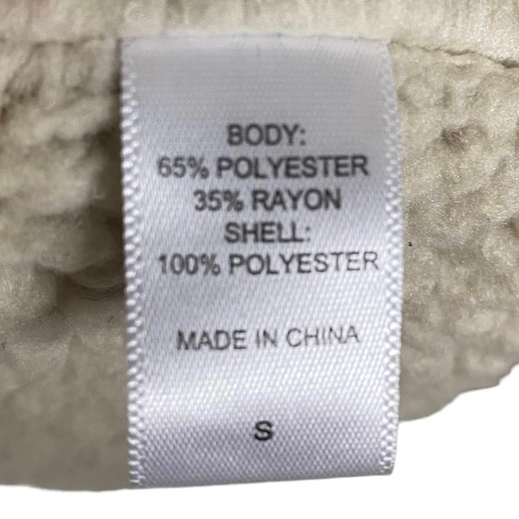 Koolaburra Ugg Sherpa Cardigan Size Small Gray Fleece Open Front Shawl Collar - Picture 6 of 8